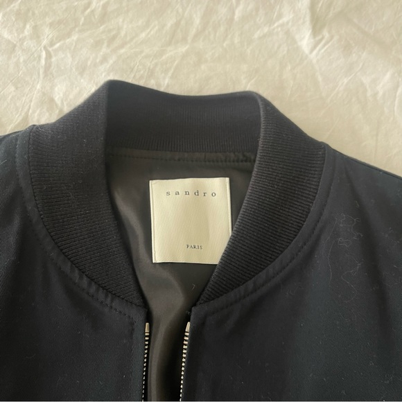 Sandro Cotton Bomber Jacket - Picture 2 of 4